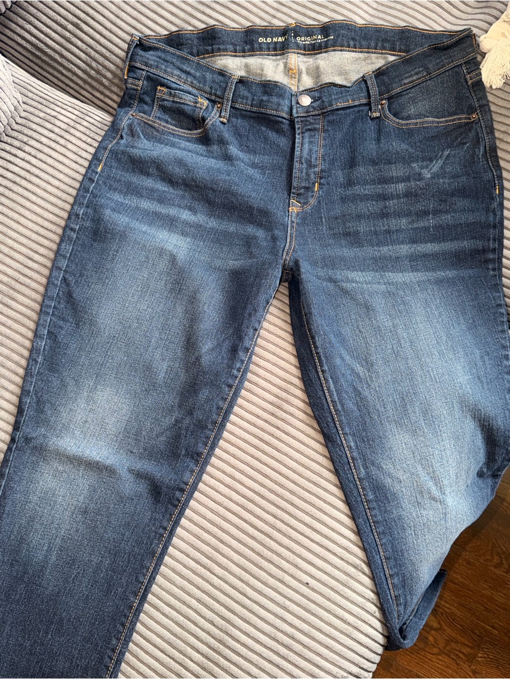 Old Navy Women's Medium Blue Straight Leg Jeans